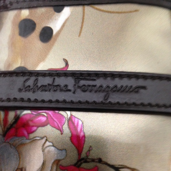 Vintage Ferragamo Floral Tote-Handbag
